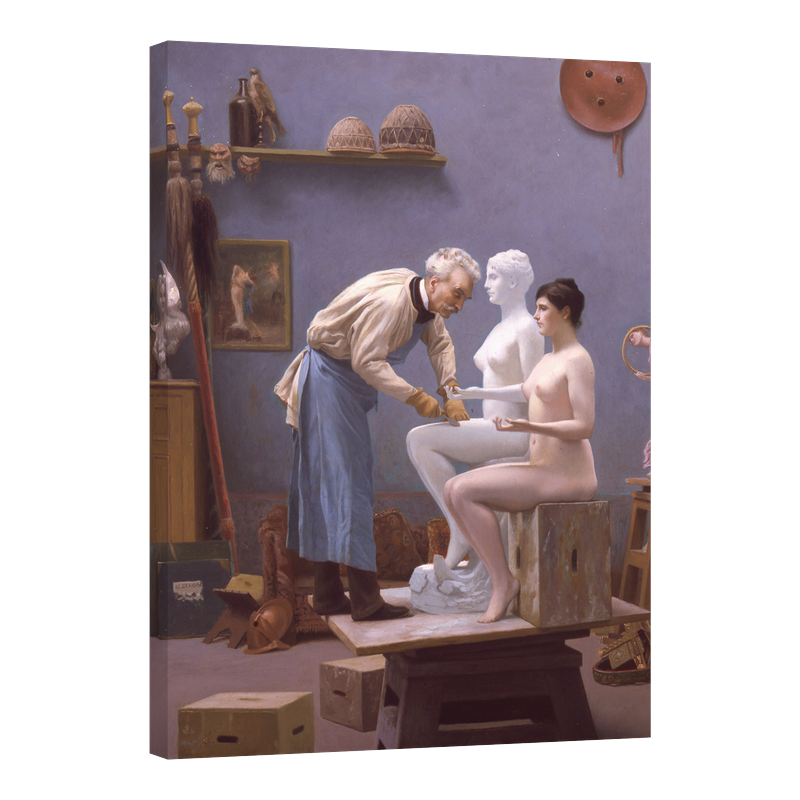 Творецът и неговият модел, скулптурата Танагра